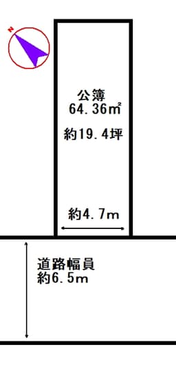 小倉町南堀池売土地の画像